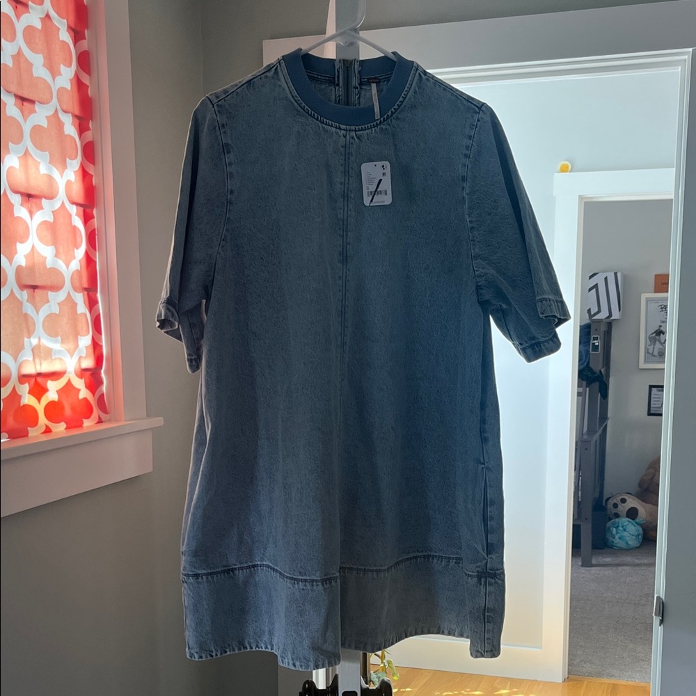 Free People Light Blue Denim Dress